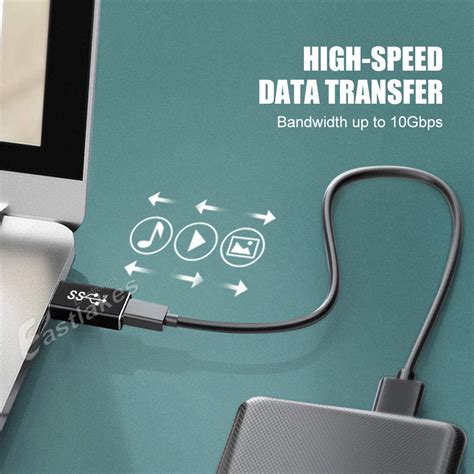 USB-A to USB-C Converter Adapter for Converting and Data Sync