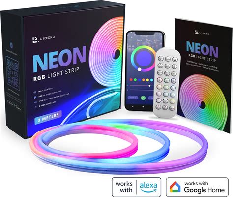 Lideka RGB Neon LED Strip 3 Meter IP68 Voor Buiten Met App En