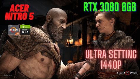 Acer Nitro 5 Ryzen 9 5900hx Rtx 3080 God Of War Ultra Setting 1440p