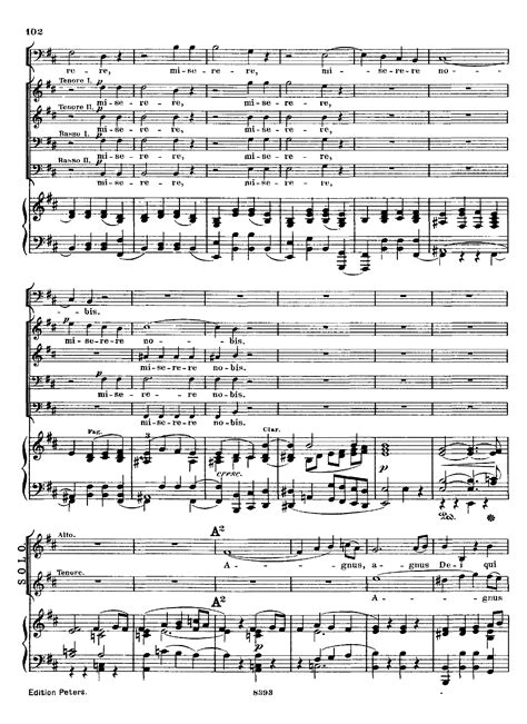 Beethoven Ludwig Van 5 Agnus Dei Missa Solemnis For Choir Free