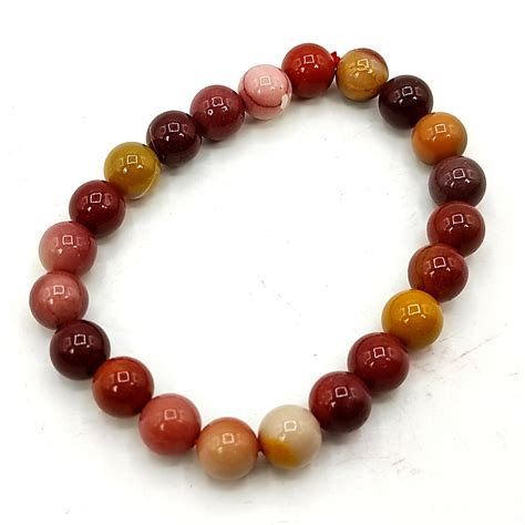 Mookaite Bracelet 8mm For Vastu Fengshui Chakra Aura Reiki Healing Crystals