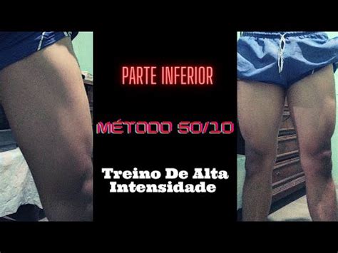 Treino de Inferior Método 50 10 Para Pernas Partes Posteriores De