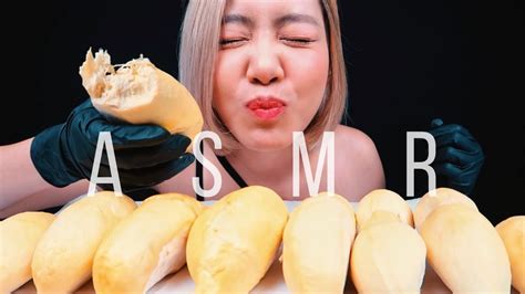 Asmr กินทุเรียน กรอบนอกนุ่มใน Asmr Durian Sticky Eating Sounds 두리안 泰国榴莲 Mukbang