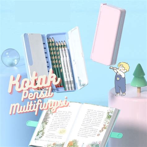 Jual Kotak Pensil Lipat Tempat Pensil Multifungsi Dengan Papan Tulis