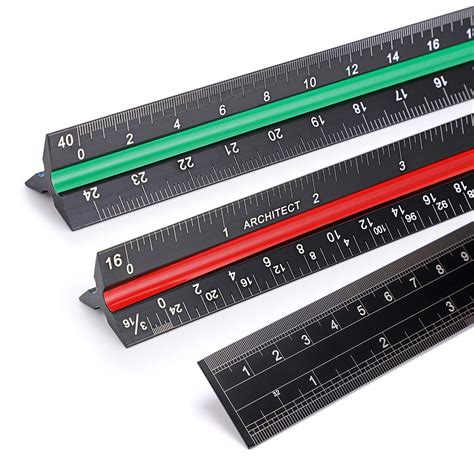 Buy Ownmy Pack Inch Solid Aluminum Triangular Architect Scale