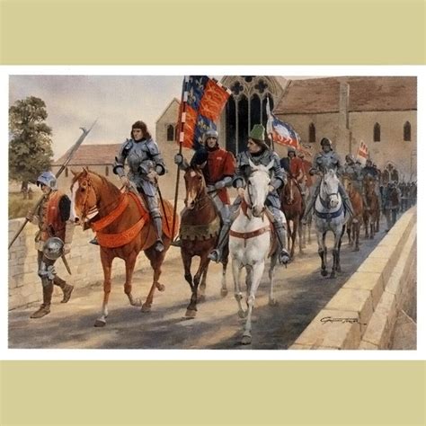 By The Sword Inc The March From Leicester Medieval Art Print Mfl 15