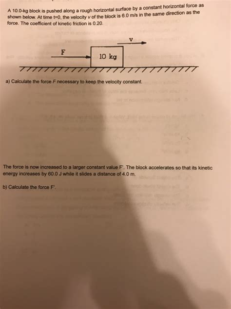 Solved c) Calculate the acceleration of the block. d) After | Chegg.com