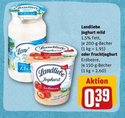 Landliebe Joghurt Mild Oder Fruchtjoghurt Angebot Bei REWE