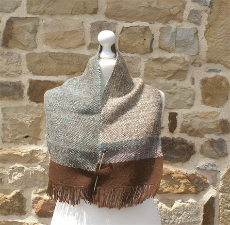 Veronelle Handmade Chauffe épaule ou cache épaule tissé main en alpaga