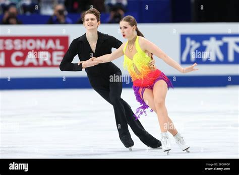 Saitama Japan 24th Mar 2023 Mariia Holubtsova Kyryl Bielobrov