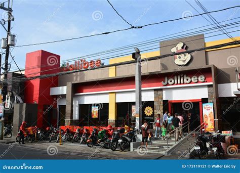 Jollibee Fast Food Restaurant Facade in Antipolo, Rizal, Philippines ...