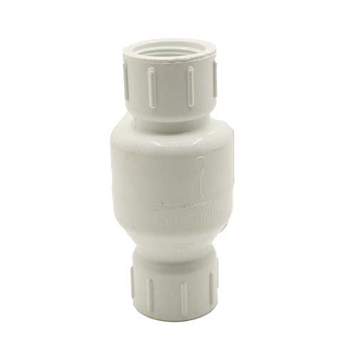 Thrifco 6415314 1-1/2 Inch Threaded PVC Swing Check Valve - Walmart.com