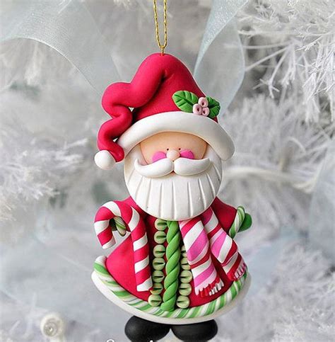 Новогодние игрушки из полимерной глины | 34 фото и видео | Polymer