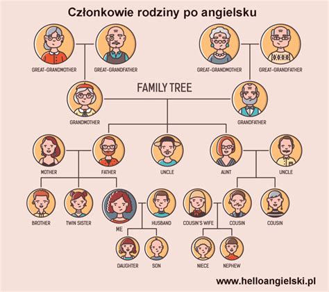 Rodzina i członkowie rodziny po angielsku