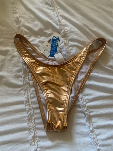 Damsel Gold Bikinis Mercari