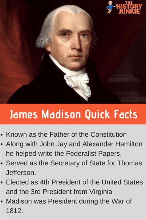 President James Madison Facts and Timeline - The History Junkie