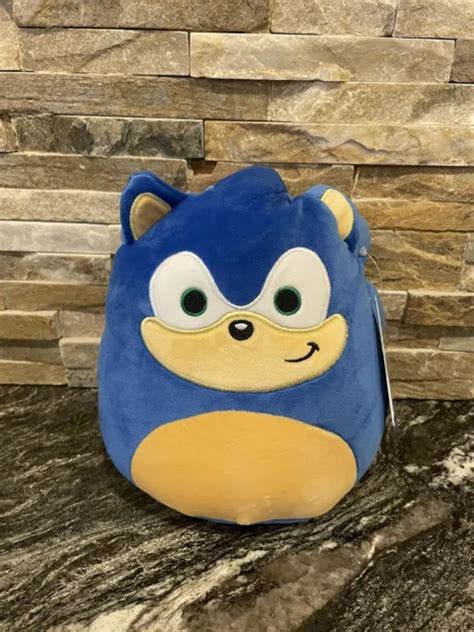 Squishmallows X Sega Sonic The Hedgehog Sonic Blue Plush Doll Toy