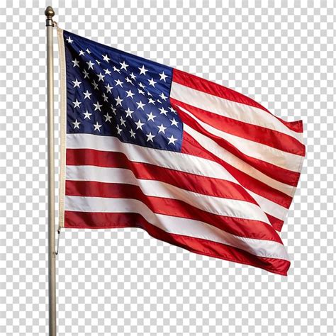 premium psd  american flag  transparent background