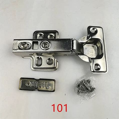 101 Full Overlay Stainless Steel Hinges Hydraulic Damper Buffer Cabinet Door Hinges Soft Close