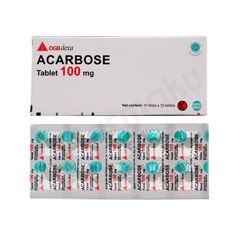 Acarbose Mg Tablet Dexa Farmaku