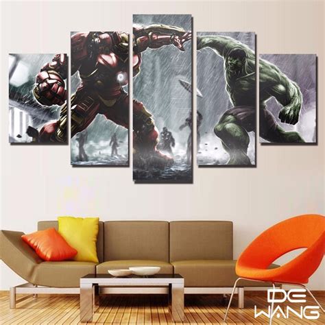 Superhero Hulk Wall Pictures Home Decor Canvas Painting Art Print