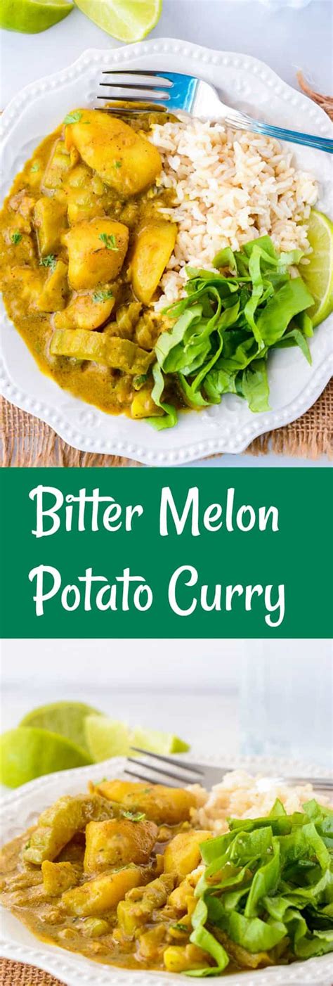 Bitter Melon Potato Curry | Healthier Steps