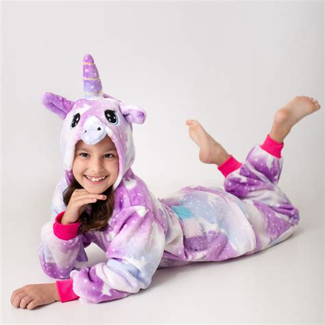Pijama Unicornio Infantil - Pijama Unicórnio Infantil Macacão Com Capuz Quentinho Dormir | Shopee ...