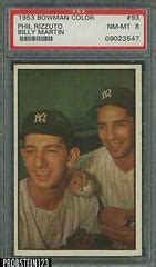 Phil Rizzuto Billy Martin 93 Prices 1953 Bowman Color Baseball Cards