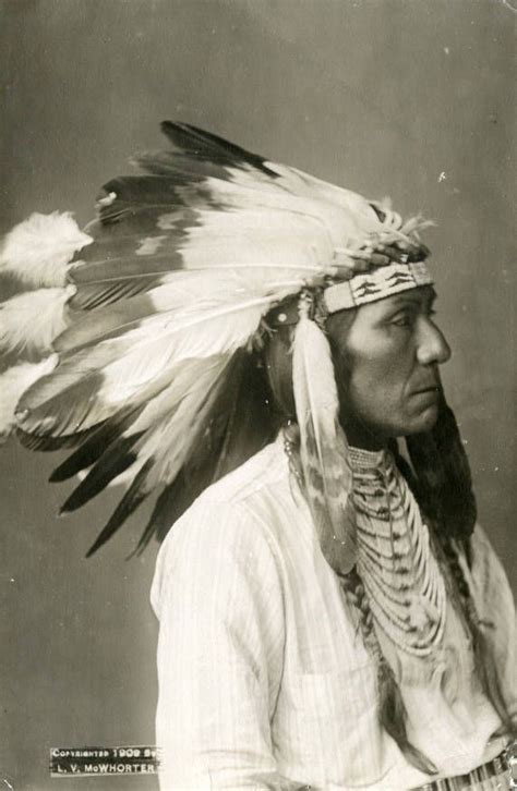 1908 Photograph Of Eagle Roaring A Nez Perce Warrior Who Fought In The