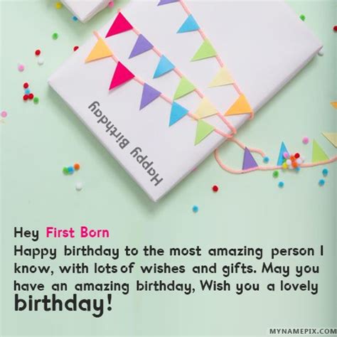 Happy Birthday First Born Cakes Cards Wishes