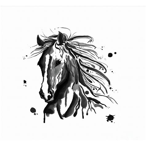 Horse Face Art Painting By Gull G Fine Art America