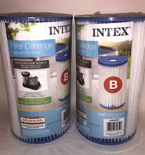 Pack Of 2 Intex Type B Pool Filter Cartridge New Sealed Two Ebay