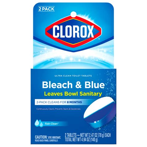 Save On Clorox Rain Clean Bleach And Blue Toilet Bowl Cleaner Tablets Order Online Delivery Giant