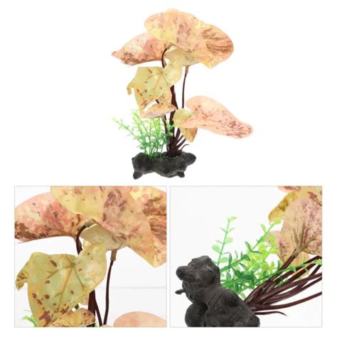 PLANTES POUR POISSON Betta En Plastique Aquatiques Artificielles Petit