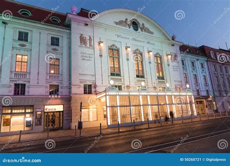 Konzerthaus Vienna at Night Stock Image - Image of interest, landmark ...