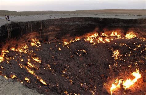 Darvaza Gas Crater Turkmenistan Google Earth - The Earth Images