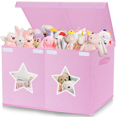 Amazon Xmasorme Large Toy Storage Box For Girls Sturdy Toy Chest