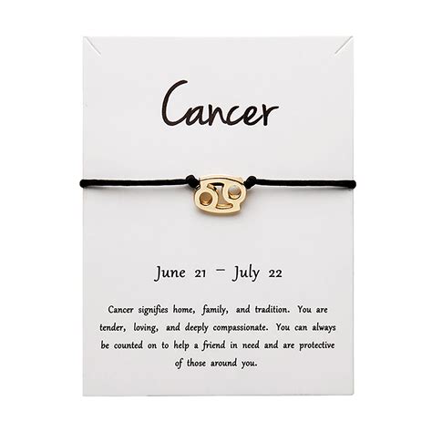 TAIAOJING 12 Twelve Constellations Bracelet Constellation Card