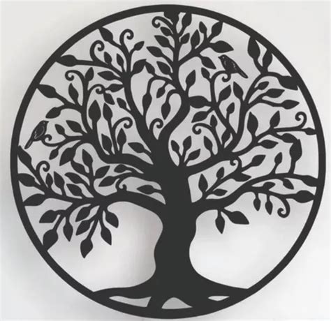 Cuadro Arbol De La Vida Madera Laser Mdf Relieve Decotronica En Venta