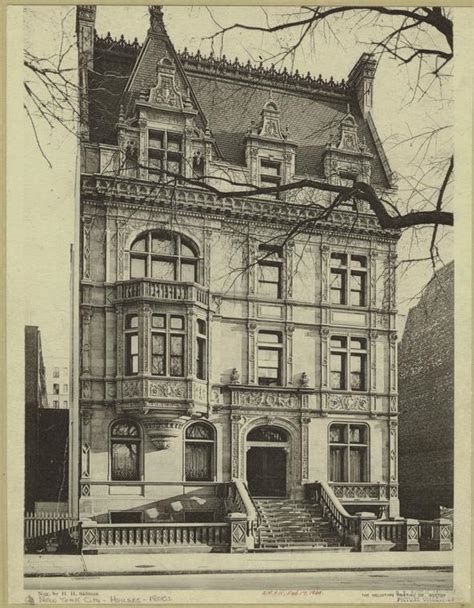 Mansion In New York City Circa 1900 Nypl Digital Collections