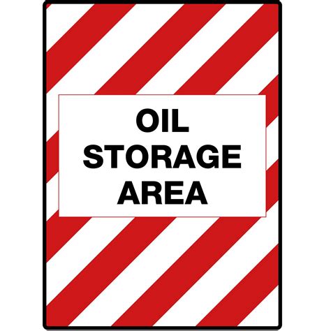 SSI07 Oil Storage Sign Amber Safety Courses Limerick