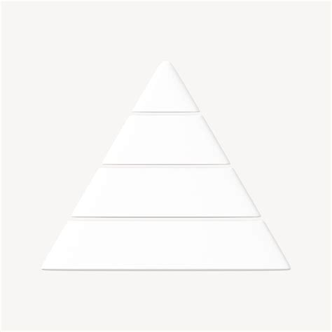 3d White Hierarchy Triangle Shape Free Photo Rawpixel