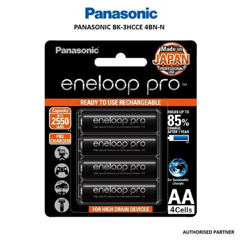 Panasonic Eneloop Pro Aa Rechargeable Battery Pack Of Future Forward