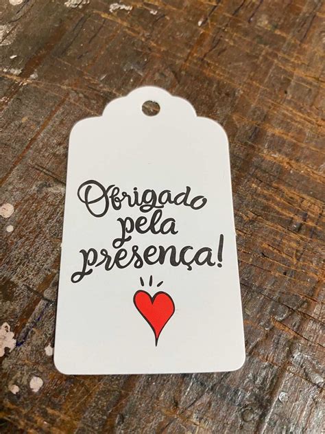 100 Tags Casamento Obrigado Pela Presença Parcelamento sem juros