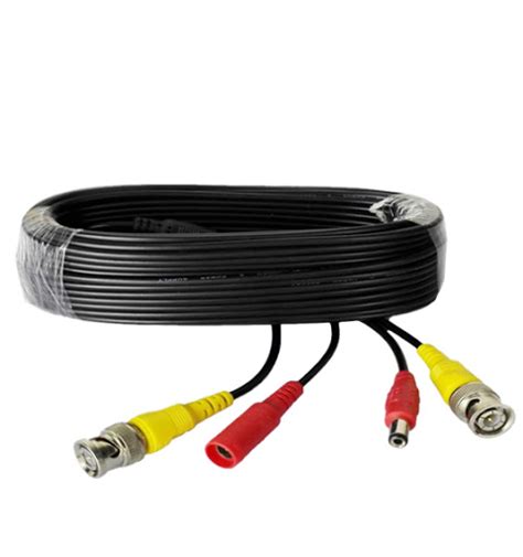 Meters Black Color Bnc Video Power Siamese Cable Premade For