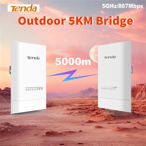 Tenda OS3 5KM 5GHz 867Mbps Outdoor CPE Wireless 5G WiFi Repeater