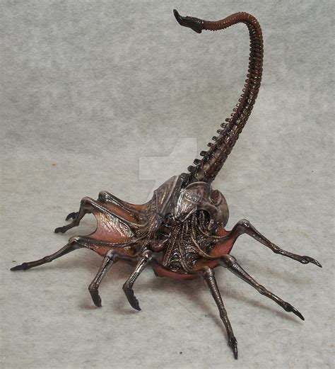 Alien Queen Facehugger repaint NECA by mangrasshopper on DeviantArt