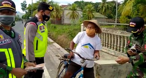 Satgas Covid 19 Pesanggaran Kembali Gelar Operasi Masker Dan Yustisi