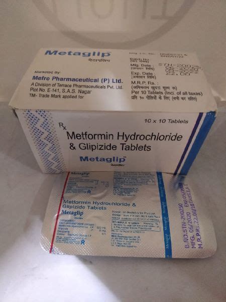 Metaglip Metformin Hydrochloride And Glipizide 500 Mg Tablets At Best