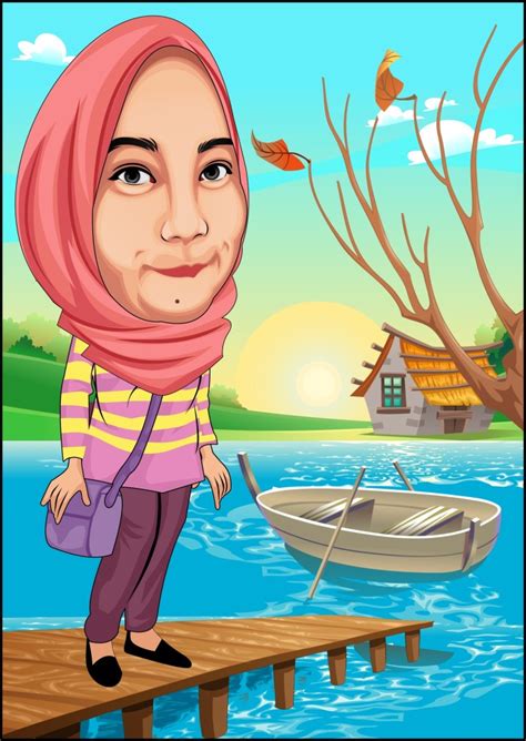 Gambar Ilustrasi Jenis Karikatur Contoh Gmambar Iluatrasi Corak Realis